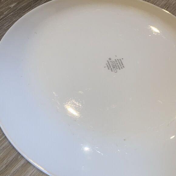 6 Vintage Corelle "Shadow Iris" 10" Dinner Plates Set, USED, White - Picture 11 of 12